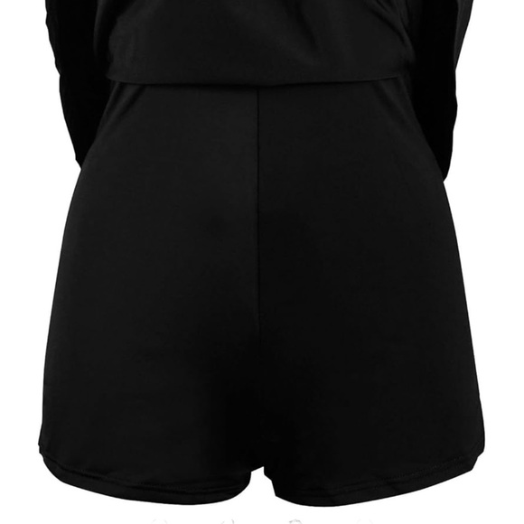 NWOT Black and White Striped One Piece Swimsuit with Nautical Flair XXL - Picture 5 of 6